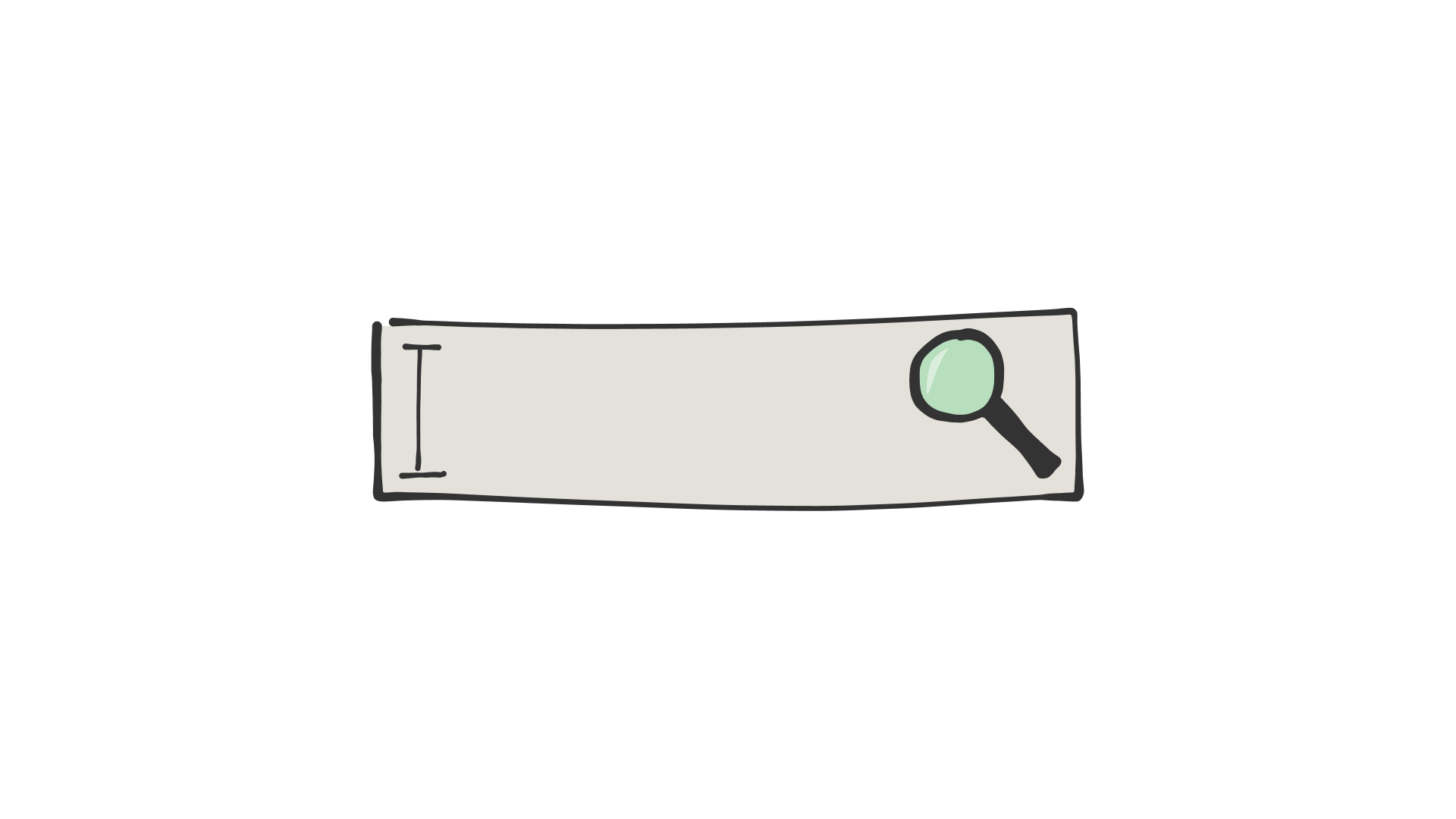 A search box with an active cursor.