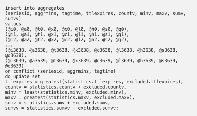 Table data information